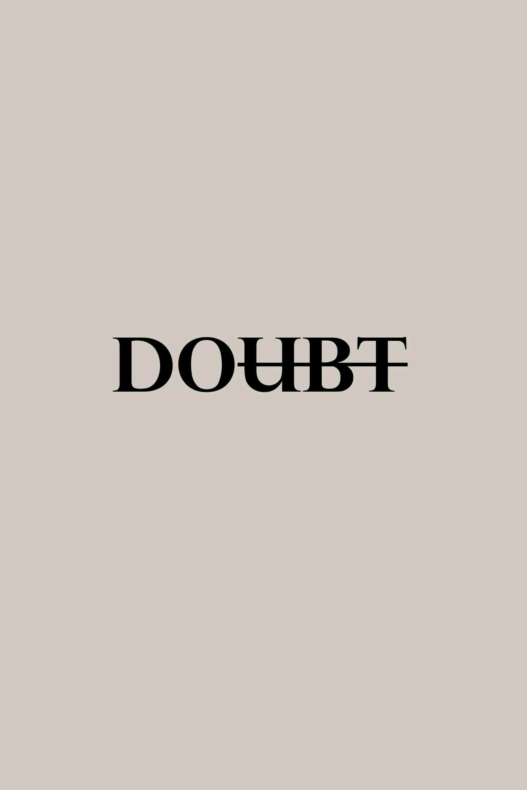 doubt word with ubt strikethrough