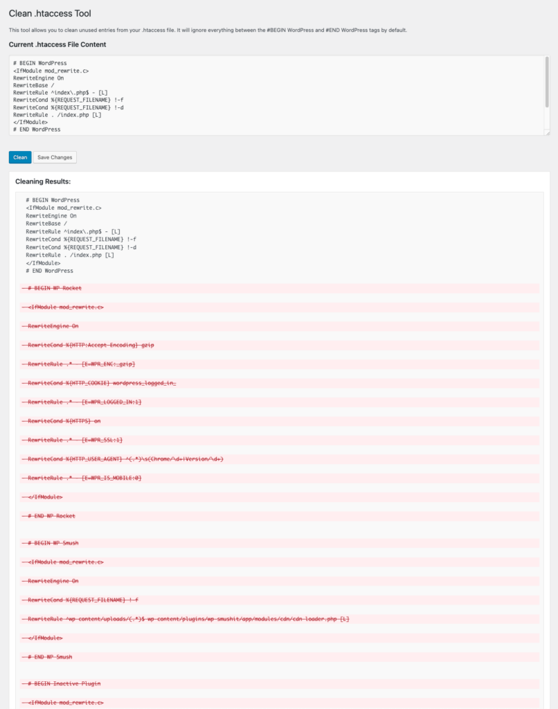 sample cleaning interface